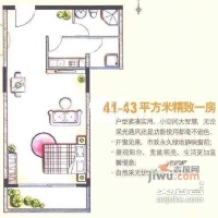 五洲星苑1室0厅1卫41㎡户型图