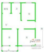 皇庭世纪2室2厅1卫78㎡户型图