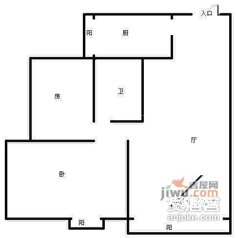 华茂苑2室2厅2卫户型图