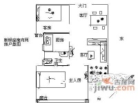 新银座华庭2室2厅1卫69㎡户型图