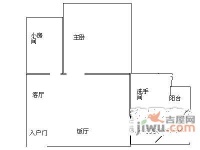 友邻公寓1室1厅1卫50㎡户型图