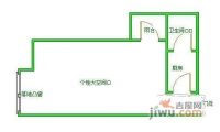 友邻公寓1室0厅1卫户型图