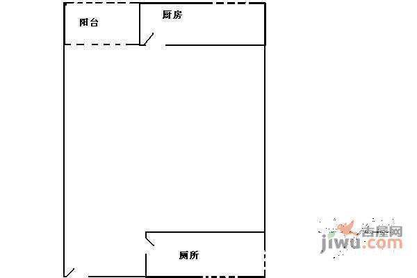 雅仕居1室0厅1卫30㎡户型图