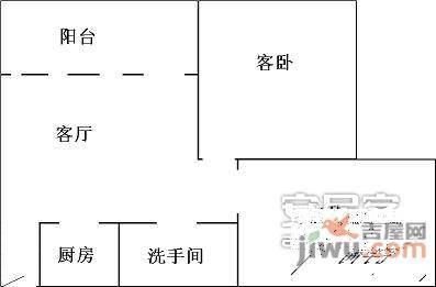 雅仕居1室0厅1卫30㎡户型图