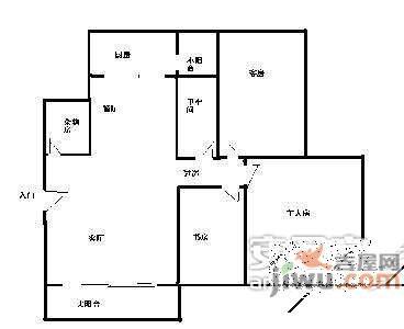 锦绣江南3室2厅2卫133㎡户型图