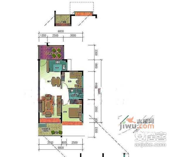 锦绣江南3室2厅2卫133㎡户型图