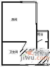 东方都会1室0厅1卫32㎡户型图