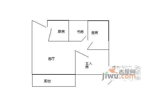 景发花园3室2厅2卫103㎡户型图