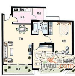 太子山庄2室2厅2卫78㎡户型图