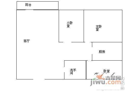 泊林花园3室2厅2卫93㎡户型图