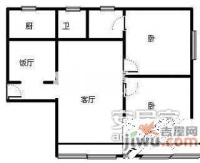 菁英趣庭2室1厅1卫62㎡户型图