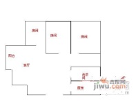 中山花园大厦3室2厅1卫107㎡户型图