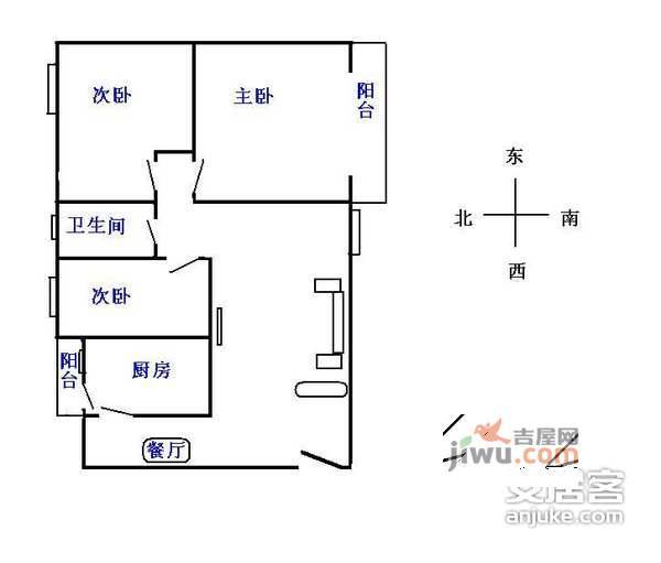 金域豪庭3室2厅2卫户型图