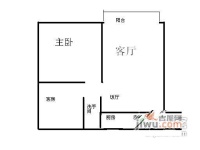 文雅豪庭2室2厅1卫74㎡户型图