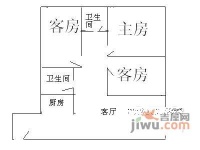 文雅豪庭3室2厅1卫97㎡户型图