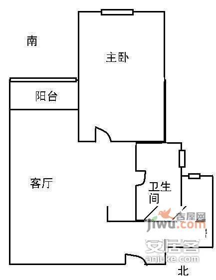 九州家园二期3室2厅1卫126㎡户型图