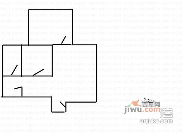 彩世界家园1室1厅1卫49㎡户型图