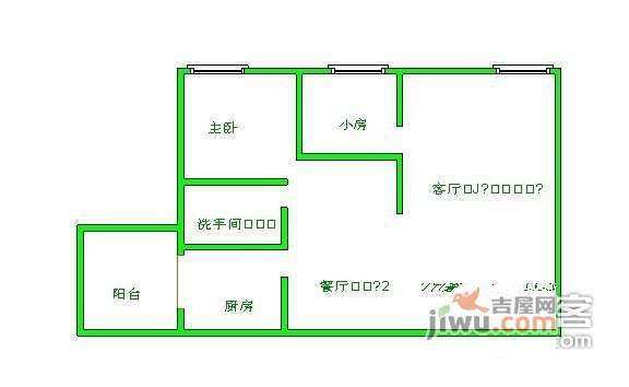 金色都汇2室2厅1卫70㎡户型图