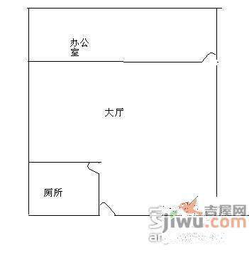 群星广场1室1厅1卫户型图