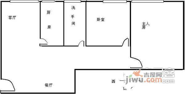 群星广场4室2厅1卫208㎡户型图