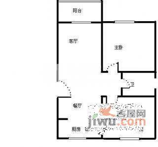 金石雅苑2室2厅1卫85㎡户型图