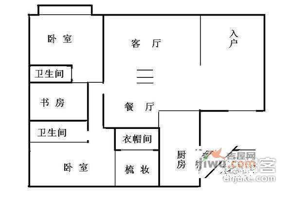 阳光棕榈园4室2厅2卫147㎡户型图