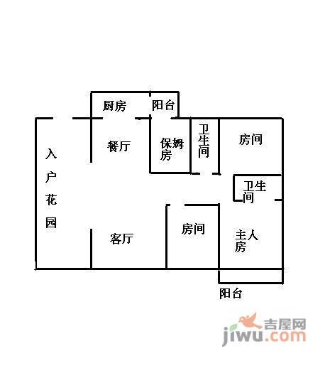 阳光棕榈园4室2厅2卫147㎡户型图