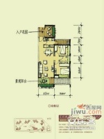 香格丽苑3室2厅1卫户型图