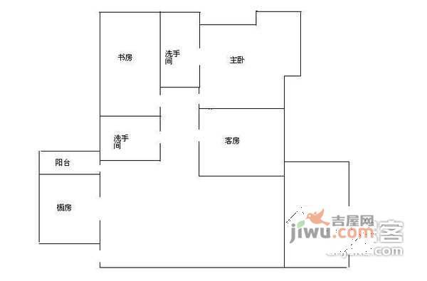 星海名城六期3室2厅2卫户型图