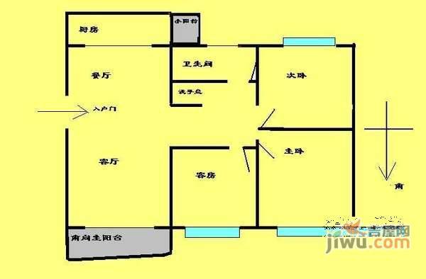 日出印象3室2厅1卫113㎡户型图