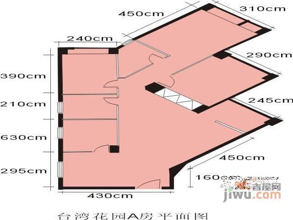 台湾花园3室1厅2卫113㎡户型图