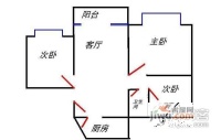 华美丽苑3室1厅1卫户型图