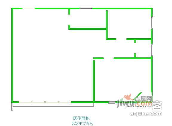 华美丽苑2室2厅1卫76㎡户型图