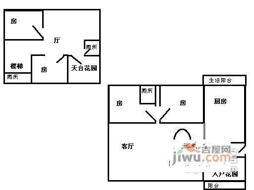 华美丽苑5室2厅2卫户型图