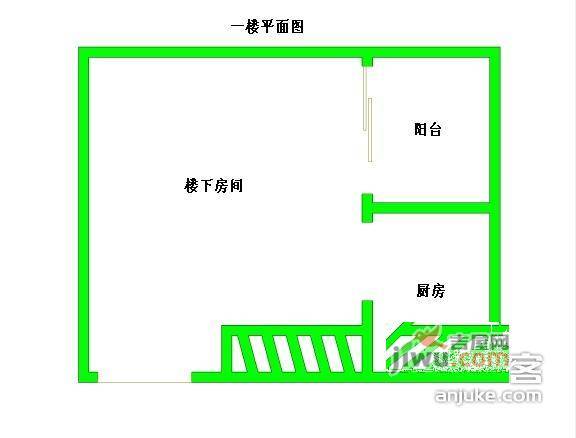 碧桐湾1室1厅1卫38㎡户型图