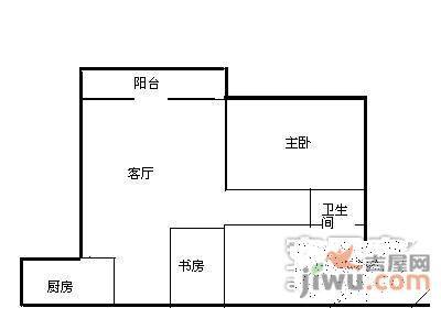 玉雅居3室2厅1卫73㎡户型图