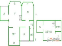 宝安山庄4室2厅2卫104㎡户型图