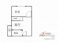 阳光新境园1室1厅1卫47㎡户型图