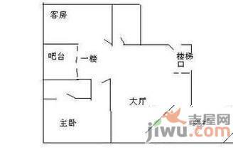 马古岭小区2室2厅1卫79㎡户型图