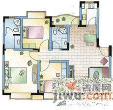 大信花园3室2厅2卫户型图