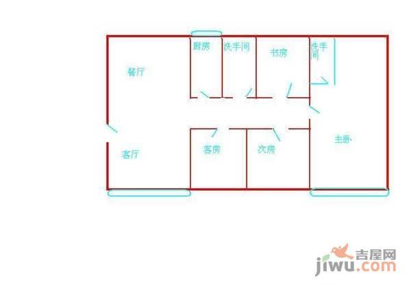 滨海之窗6室3厅4卫271㎡户型图