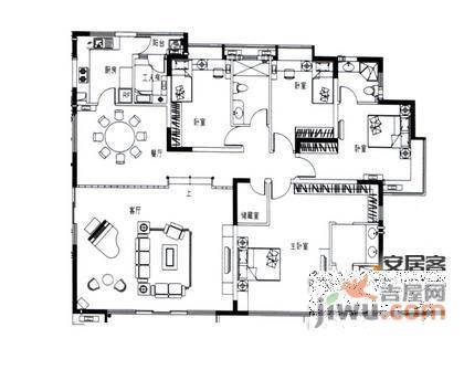 滨海之窗5室2厅2卫285㎡户型图