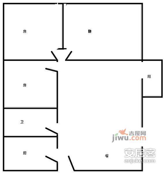 锦明花园3室2厅2卫130㎡户型图