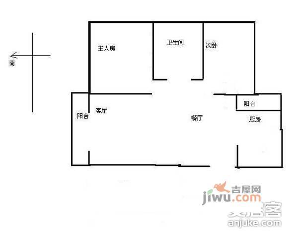 乐景花园4室2厅2卫120㎡户型图