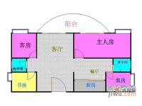 信义假日名城二期4室2厅2卫118㎡户型图
