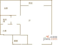 中房怡乐花园2室1厅1卫户型图