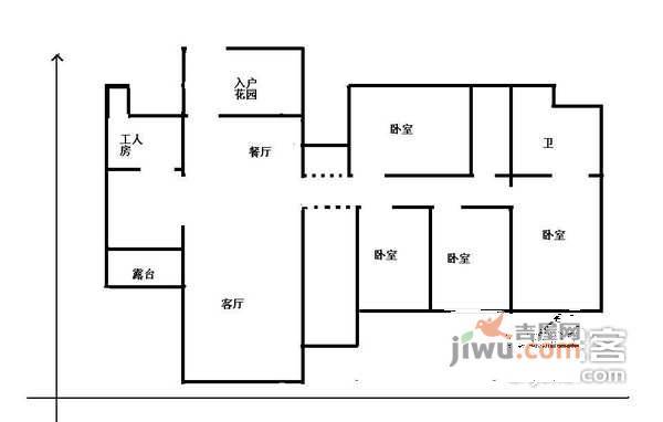 集信名城4室2厅2卫183㎡户型图