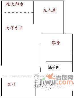 茵悦之生花园2室2厅1卫74㎡户型图