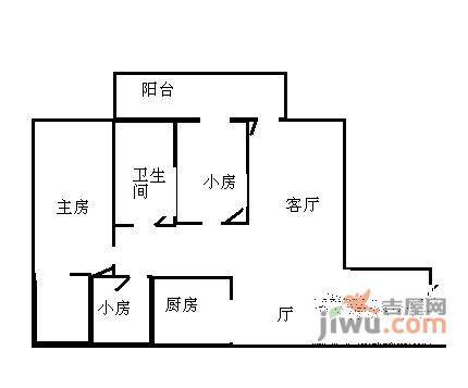 茵悦之生花园3室2厅1卫94㎡户型图