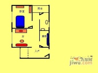 茵悦之生花园1室1厅1卫户型图